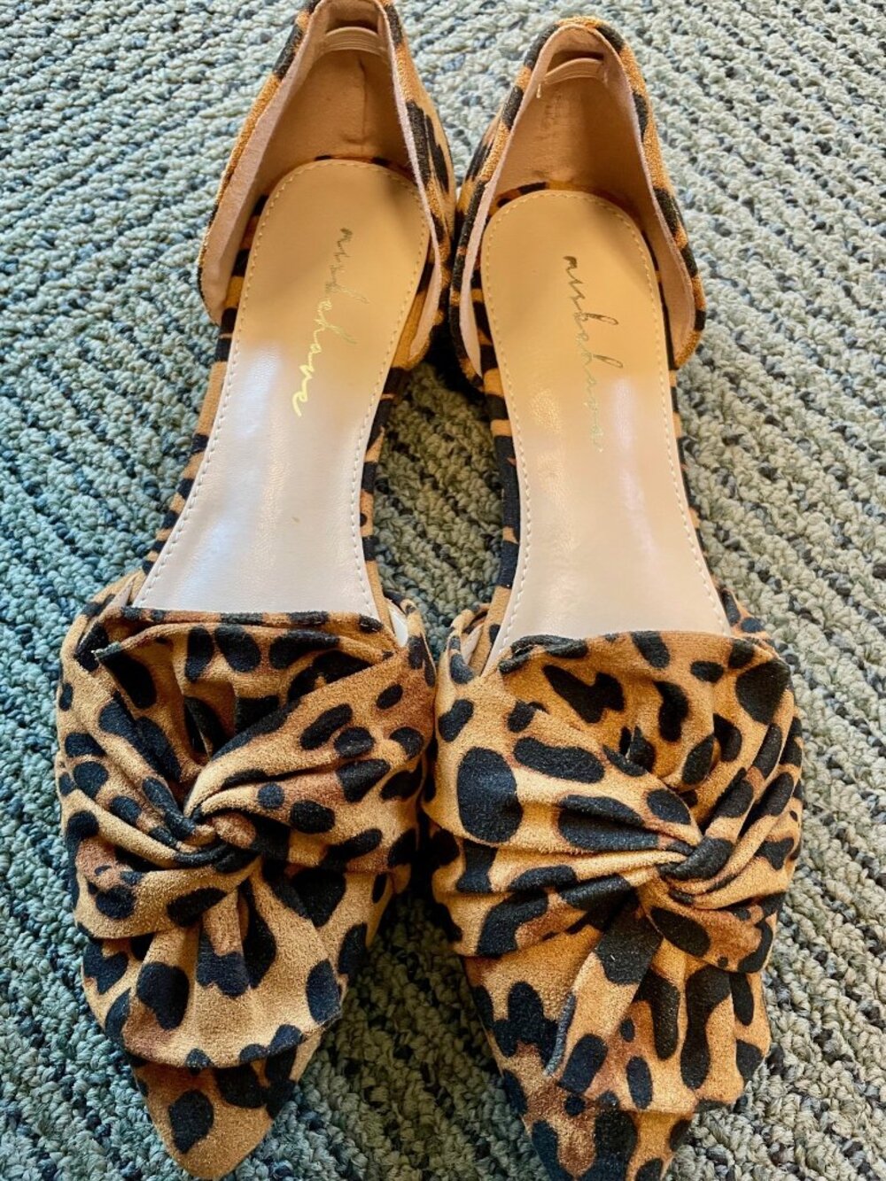 Misbehave d’orsay flats, leopard print. Size 7 NWOT.